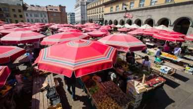 Dolac, market, Zagreb, centre