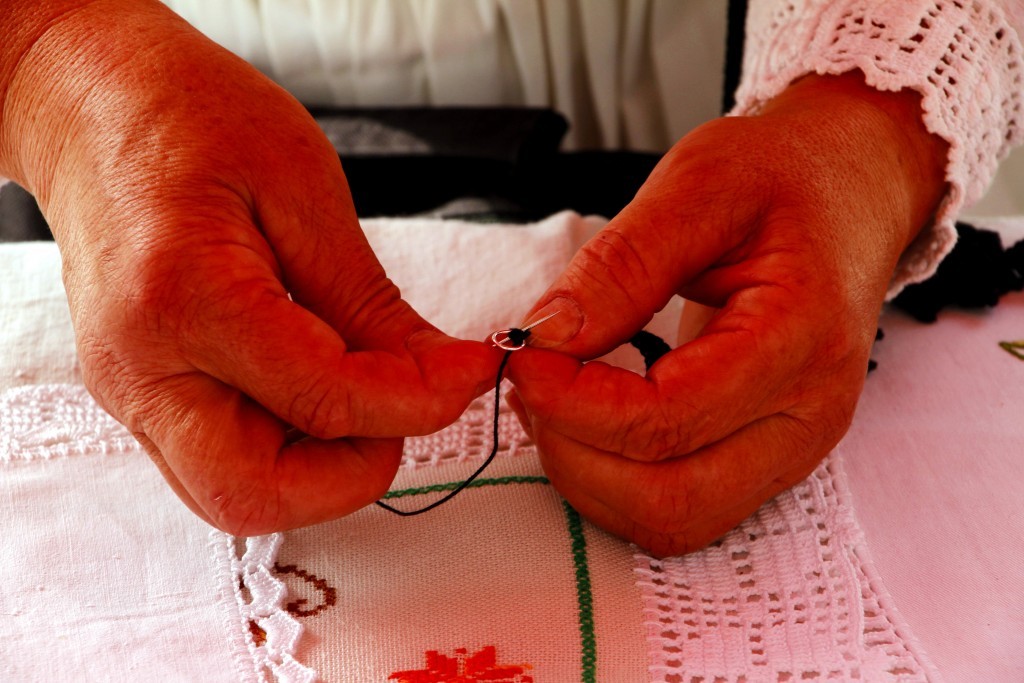 Lace weaving