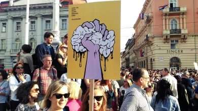 Curriculum Reform, protest Zagreb, Sinisa Bogdanic/DW